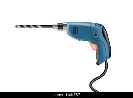 elektrische Bohrmaschine Stock Vektor
