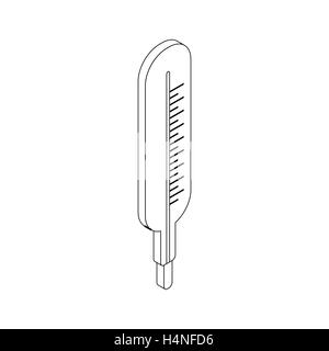 Medizinische Thermometer-Symbol, isometrischen 3d Stil Stock Vektor