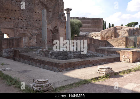 Villa Adriana.Imperial-Villa, erbaut von Kaiser Hadrian.Tivoli, Italien. Stockfoto