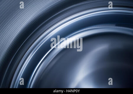 Abstrakte blaue Kurvenlinie Stockfoto