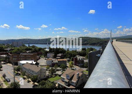 Gehweg über den Hudson State Park Bridge Poughkeepsie New York Stockfoto