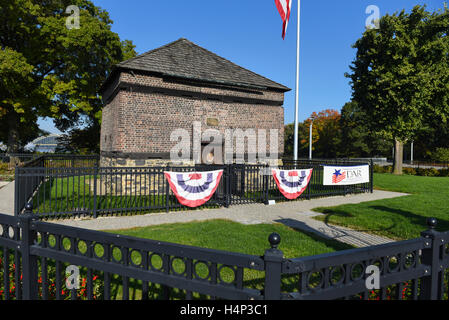 USA-Pittsburgh PA Pennsylvania Fort Pitt Blockhouse im Point State Park entlang der drei Flüsse Heritage Trail am Fort Duquesne Stockfoto