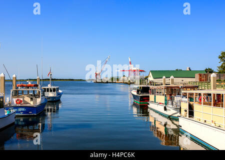 Fernandina Beach City Marina auf der St. Marys River in Florida Stockfoto