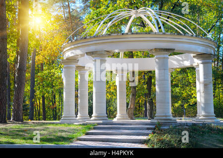 schönen Pavillon im Herbst park Stockfoto