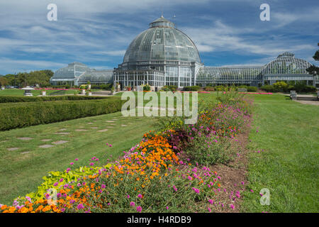 PALME HAUS ANNA SCRIPPS WHITCOMB CONSERVATORY (©ALBERT KAHN 1902) BOTANISCHER GARTEN BELLE ISLE PARK DETROIT MICHIGAN USA Stockfoto