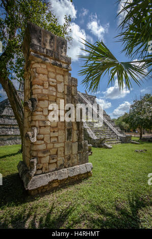 Entwicklung in Chichén Itzá Stockfoto