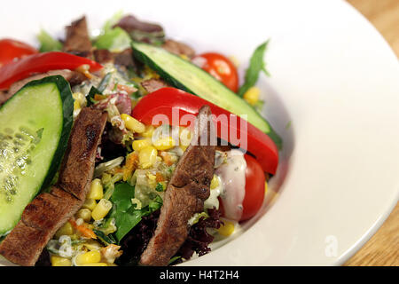 Steak Salat Stockfoto