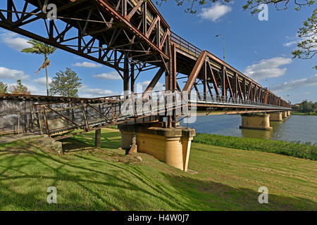 Grafton-Brücke ist eine Klappbrücke Clarence River in Grafton in New South Wales erstreckt sich Stockfoto