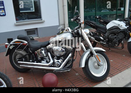 Motorrad, Fahrrad, Le Touquet, Frankreich Stockfoto