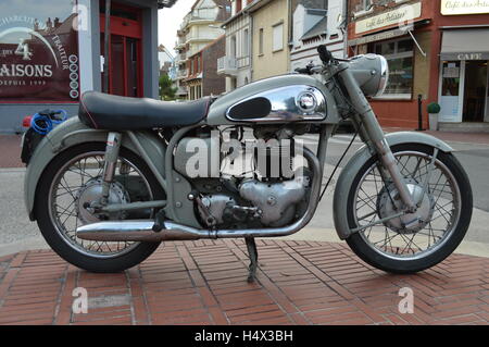 Motorrad, Fahrrad, Le Touquet, Frankreich Stockfoto