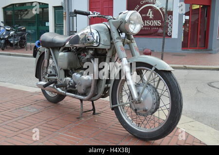 Motorrad, Fahrrad, Le Touquet, Frankreich Stockfoto