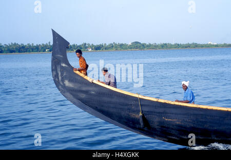 Wallam, Hafen von Cochin, Kerala, Indien Stockfoto