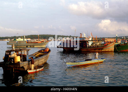 Indonesien-Bintan Tanjung Pinang Hafen Szene Stockfoto