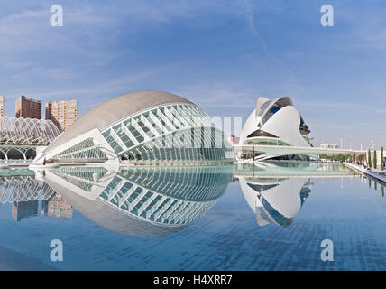 Stadt der Künste und Wissenschaften in Valencia, Spanien Stockfoto