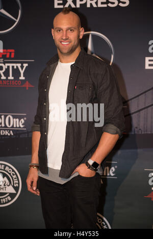 Mark Herzlich kommt bei ESPN The Party in Fort Mason im 5. Februar 2016 in San Francisco, Kalifornien Stockfoto