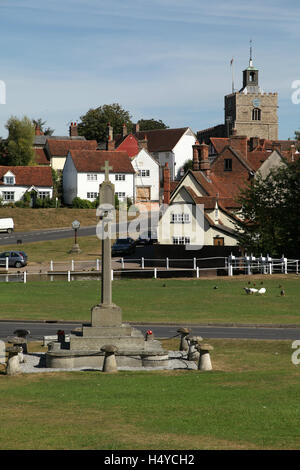 Das Dorf Finchingfield ist von einigen der hübscheste in Essex und am meisten fotografierten in England sagte Stockfoto