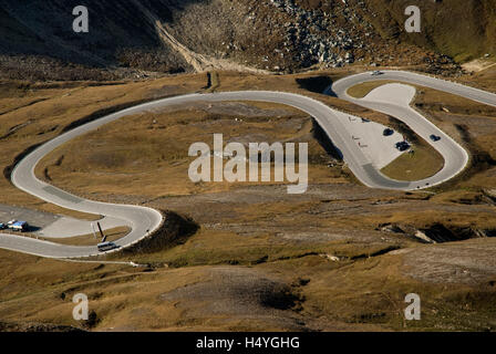 Mt. Großglockner Hochalpenstraße, Alpenstraße, Nationalpark Hohe Tauern, Salzburg, Österreich, Europa Stockfoto