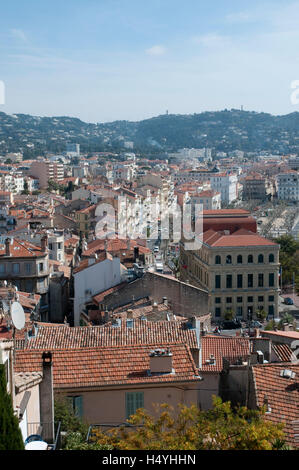 Blick von La Castre auf Cannes, Mont Chevalier, Cannes, Côte d ' Azur, Frankreich, Europa Stockfoto