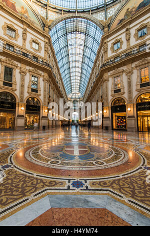 Galleria Vittorio Emanuele II, Mailand, Lombardei, Italien Stockfoto