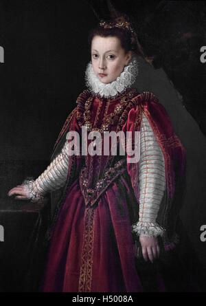 Attr. Sofonisba Anguissola (1535/1532-1625), Portrait einer jungen Dame, ca.1560. Retrato de Dama Joven. Stockfoto