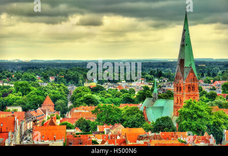 Aegidienkirche, St. Aegidien-Kirche in Lübeck, Deutschland Stockfoto