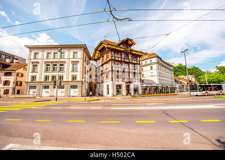 Architektur in Luzern Stockfoto