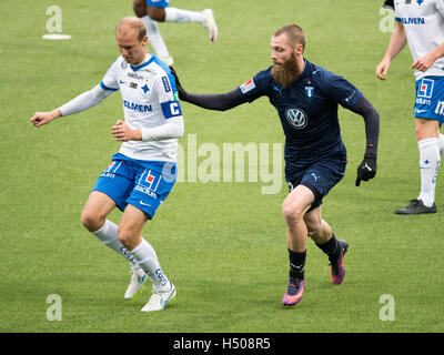 Die Schlepp-Top-Teams in die schwedische Liga Allsvenskan IFK Norrköping und Malmö FF treffen am Östgötaporten in Norrköping Stockfoto