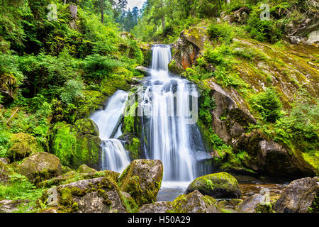 Triberger Wasserfälle, einer der höchsten Wasserfälle in Deutschland Stockfoto