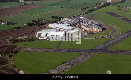 Luftaufnahme von Nottingham City Airport, lokalen Flugplatz, Nottinghamshire, UK Stockfoto