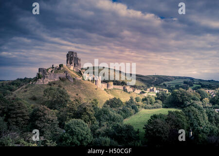 CORFE CASTLE Stockfoto