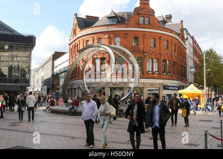 Arthur Platz in Belfast. Stockfoto