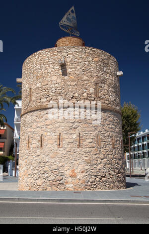 Torre Blava in Vilanova ich la Geltru, Barcelona Provinz, Katalonien, Spanien. Stockfoto