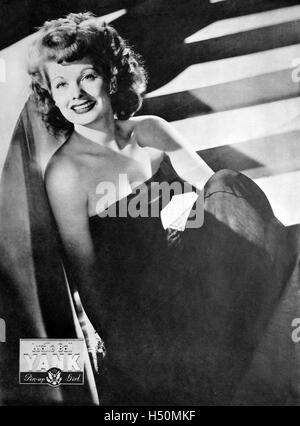 LUCILLE BALL (1911 – 1989), US Film, und TV-Schauspielerin und Produzentin auf dem Cover der Ruck, der Armee wöchentlich am 23. März 1945 Stockfoto