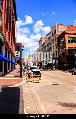 Gay Südstraße, das Theaterviertel von Knoxville, TN Stockfoto