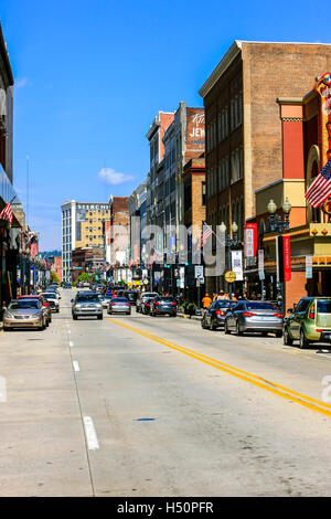 Gay Südstraße, das Theaterviertel von Knoxville, TN Stockfoto