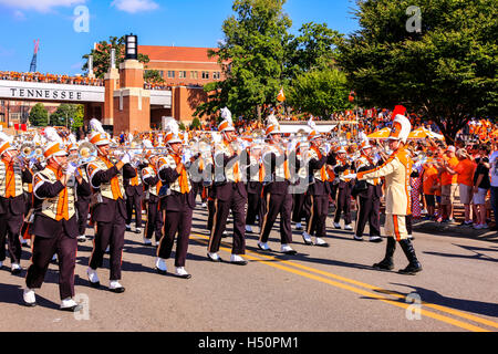 Der Stolz der Southland Marching Band, offizieller Name der Band University of Tennessee in Knoxville TN Stockfoto