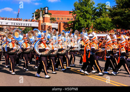Der Stolz der Southland Marching Band, offizieller Name der Band University of Tennessee in Knoxville TN Stockfoto