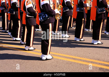 Der Stolz der Southland Marching Band, offizieller Name der Band University of Tennessee in Knoxville TN Stockfoto