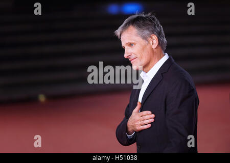 Rom, Italien. 17. Oktober 2016. Viggo Mortensen geht einen roter Teppich für "Captain Fantastic" während der 11. Filmfestival in Rom im Auditorium Parco Della Musica. Bildnachweis: Gennaro Leonardi/Alamy Live-Nachrichten Stockfoto