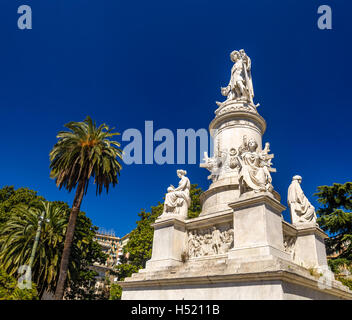 Statue von Christoph Kolumbus in Genua - Italien Stockfoto