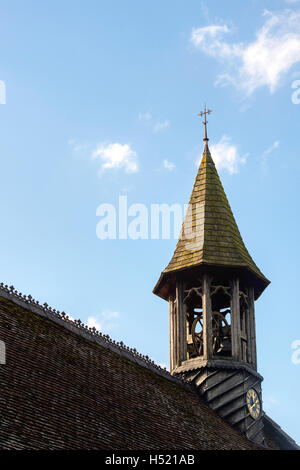 St. Johannes der Täufer C von E Kirche Glockenturm. Wasperton, Warwickshire, England Stockfoto