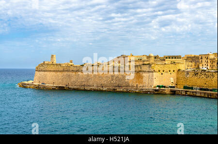 Ansicht von Fort St. Elmo in Valletta - Malta Stockfoto