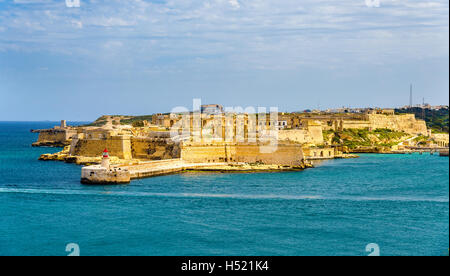 Blick auf Fort Ricasoli in der Nähe von Valletta - Malta Stockfoto