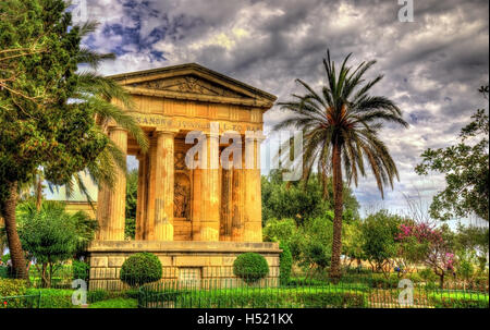 Lower Barrakka Gardens in Valletta - Malta Stockfoto