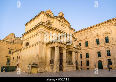 St. Katharinen-Kirche in Valletta - Malta Stockfoto