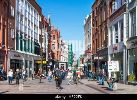 Grafton Street Dublin City Centre Dublin Irland Europa EU Stockfoto