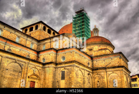 Basilika San Lorenzo in Florenz - Italien Stockfoto