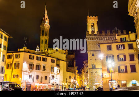 Badia Fiorentina und Bargello in Florenz - Italien Stockfoto