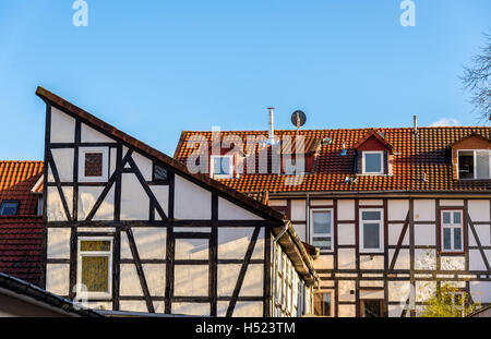 Traditionellen Fachwerkhaus Gebäude in Göttingen - Deutschland, niedrigere Sax Stockfoto