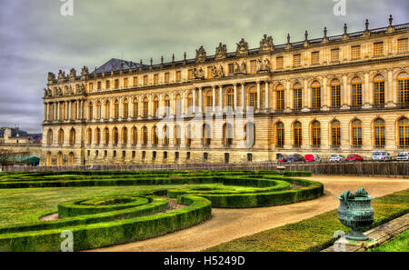 Blick auf das Schloss von Versailles - Frankreich Stockfoto